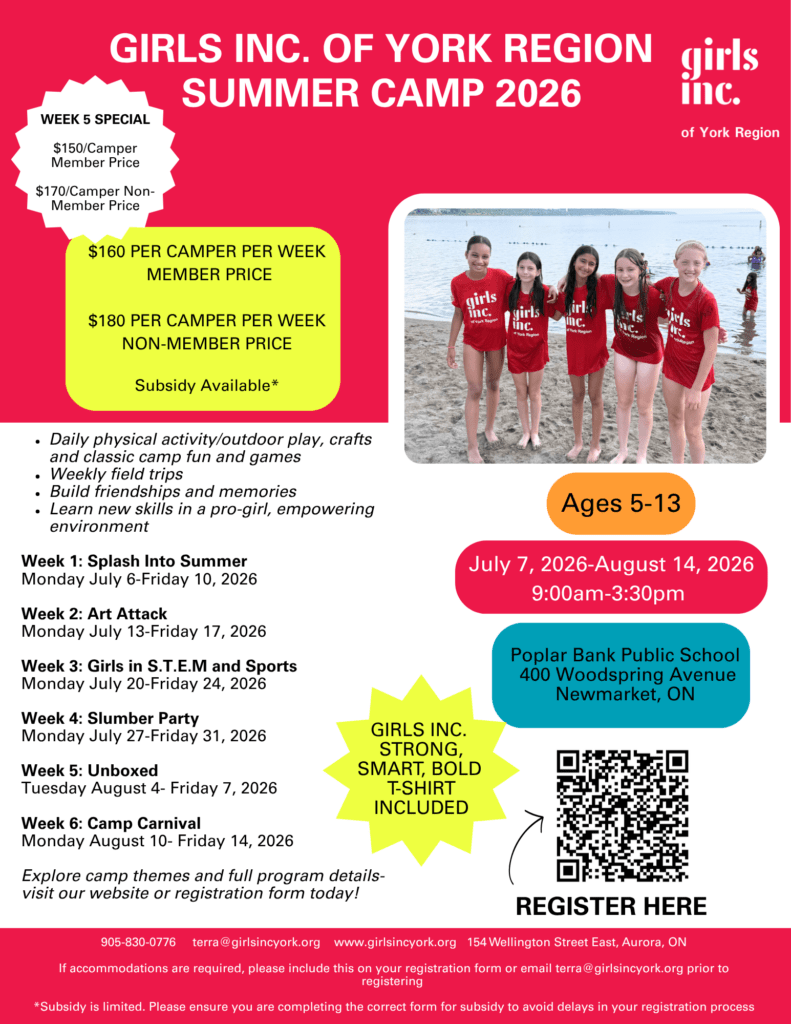 Girls Inc. Summer Camp Flyer 